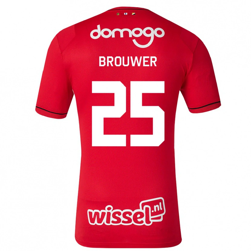 Danxen Damen Michael Brouwer #25 Rot Weiß Schwarz Heimtrikot Trikot 2026/27 T-Shirt Österreich