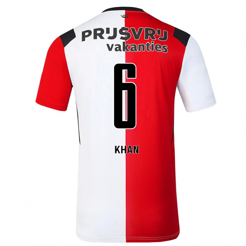 Danxen Damen Kevin Khan #6 Rot Weiß Schwarz Heimtrikot Trikot 2026/27 T-Shirt Österreich