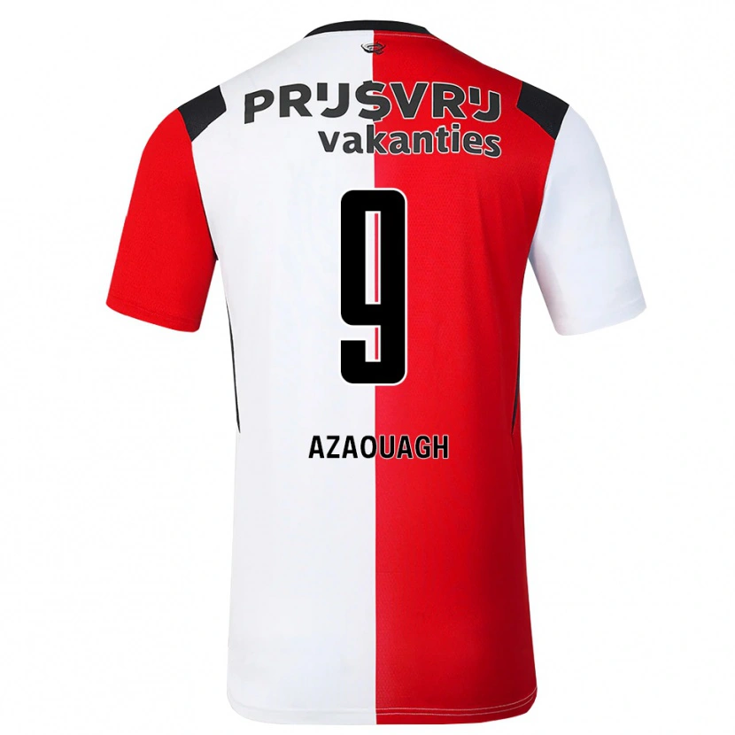 Danxen Damen Ilias Azaouagh #9 Rot Weiß Schwarz Heimtrikot Trikot 2026/27 T-Shirt Österreich