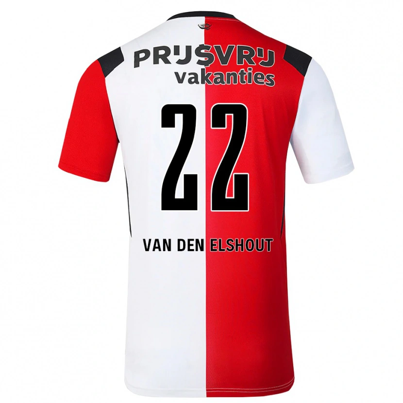 Danxen Damen Tobias Van Den Elshout #22 Rot Weiß Schwarz Heimtrikot Trikot 2026/27 T-Shirt Österreich