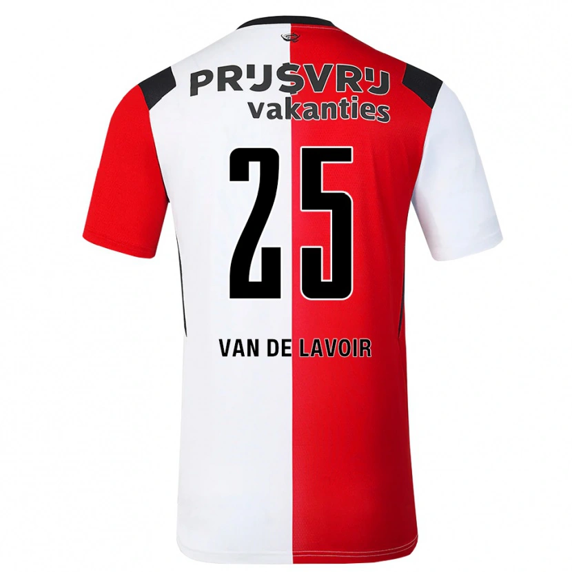 Danxen Damen Romeé Van De Lavoir #25 Rot Weiß Schwarz Heimtrikot Trikot 2026/27 T-Shirt Österreich