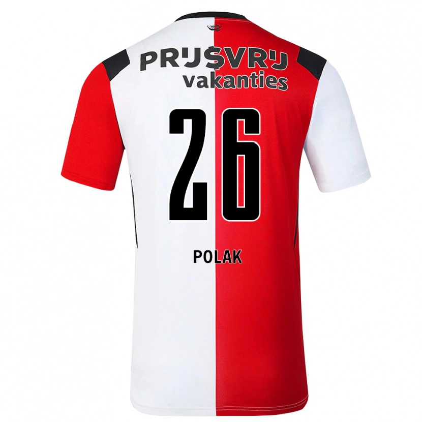 Danxen Damen Gio Polak #26 Rot Weiß Schwarz Heimtrikot Trikot 2026/27 T-Shirt Österreich