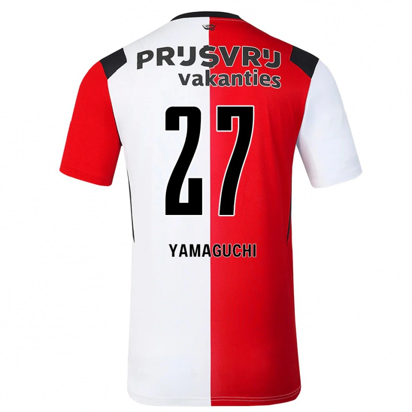 Danxen Damen Keina Yamaguchi #27 Rot Weiß Schwarz Heimtrikot Trikot 2026/27 T-Shirt Österreich