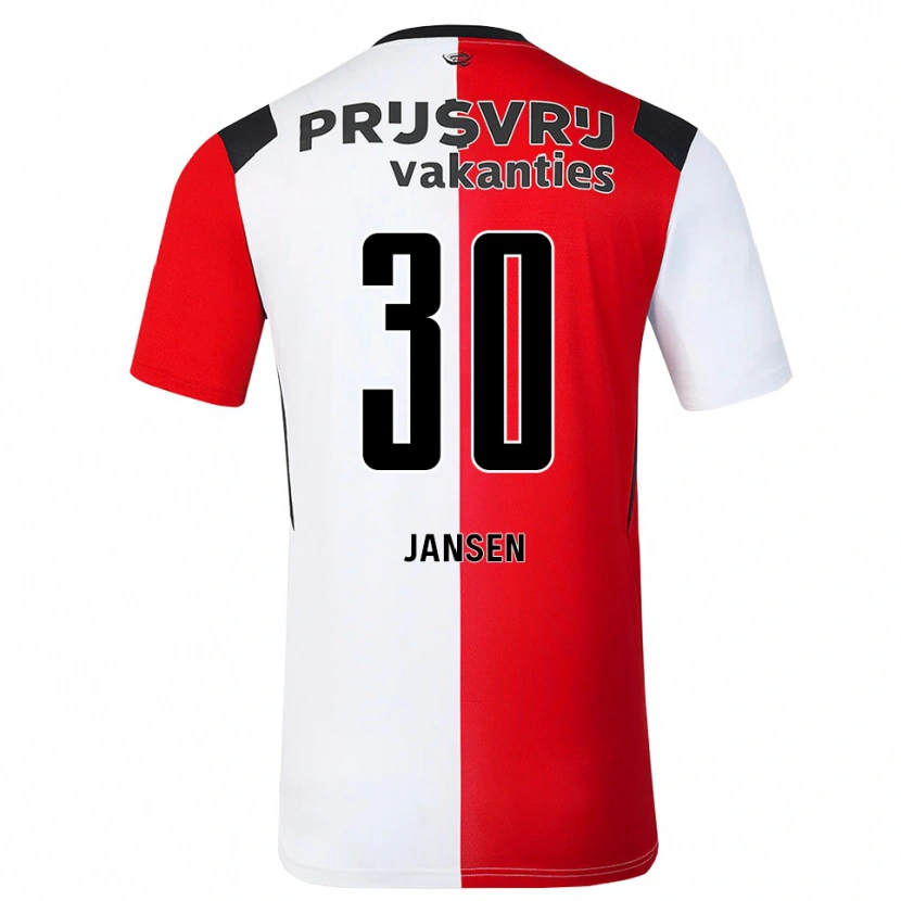 Danxen Damen Thijs Jansen #30 Rot Weiß Schwarz Heimtrikot Trikot 2026/27 T-Shirt Österreich