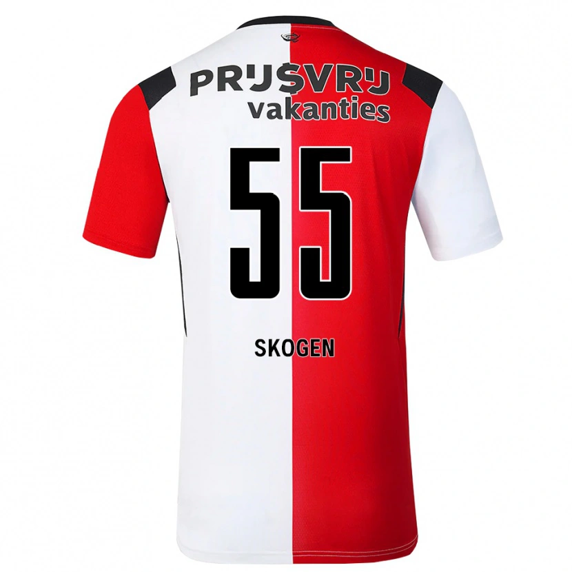 Danxen Damen Sondre Skogen #55 Rot Weiß Schwarz Heimtrikot Trikot 2026/27 T-Shirt Österreich