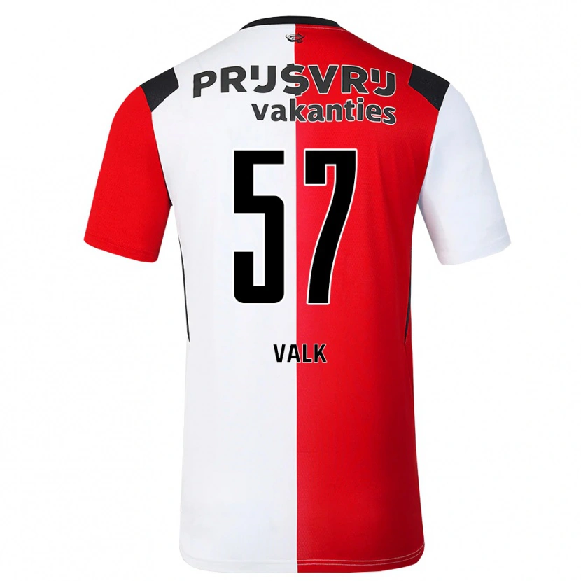 Danxen Damen Sem Valk #57 Rot Weiß Schwarz Heimtrikot Trikot 2026/27 T-Shirt Österreich