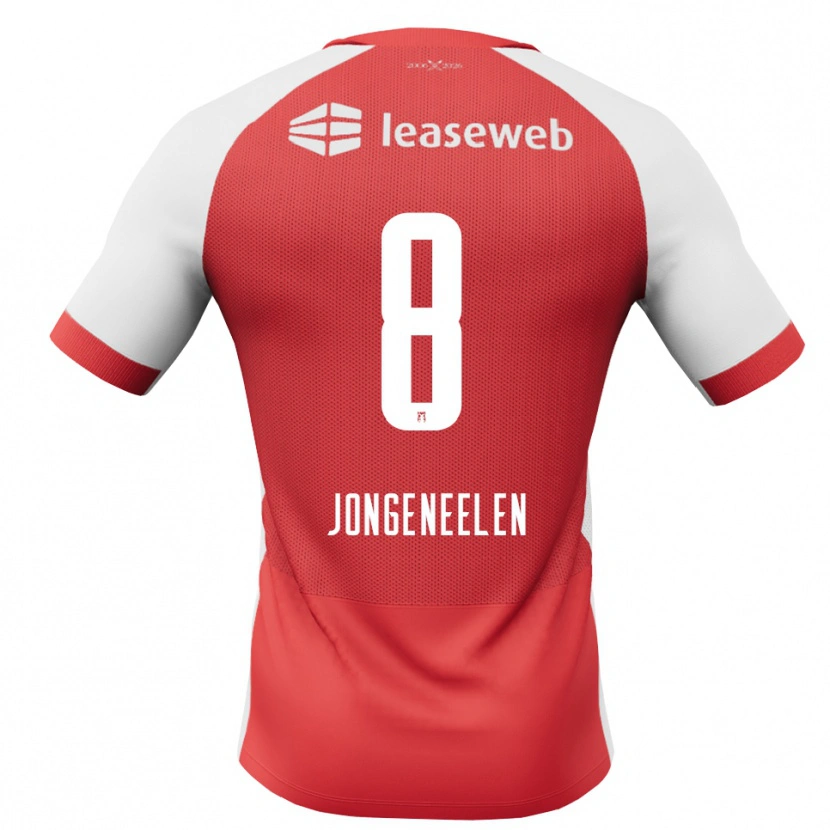 Danxen Damen Cas Jongeneelen #8 Rot Weiß Schwarz Heimtrikot Trikot 2026/27 T-Shirt Österreich