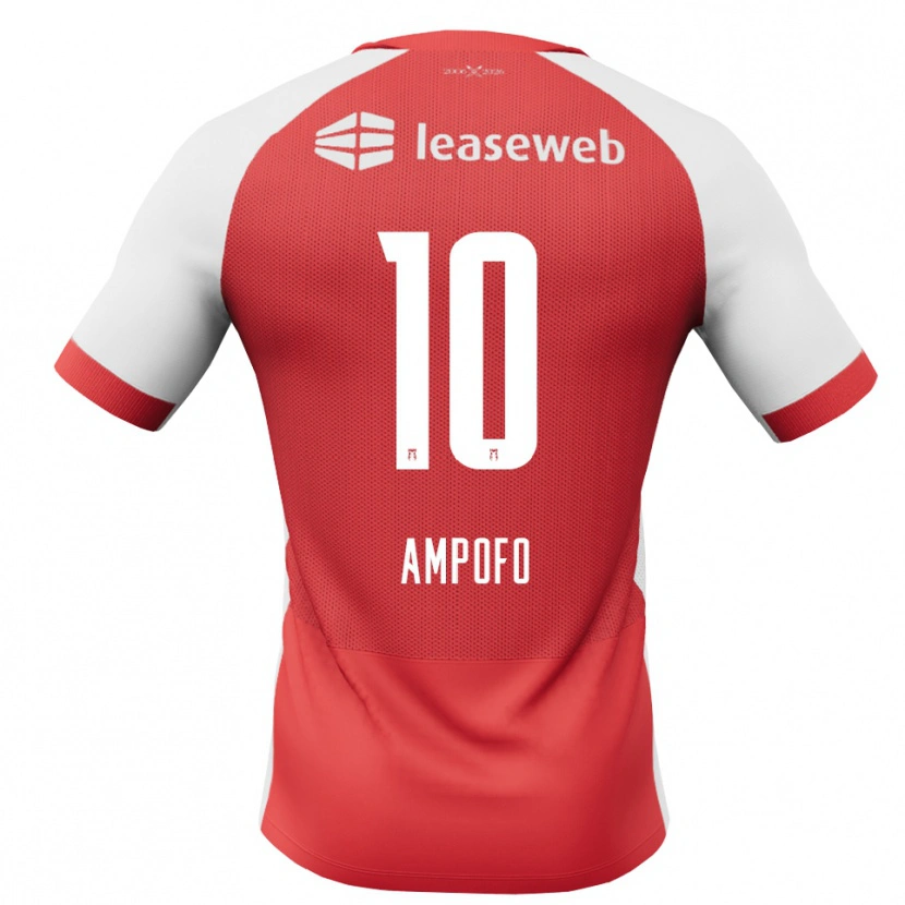 Danxen Damen Jahmael Ampofo #10 Rot Weiß Schwarz Heimtrikot Trikot 2026/27 T-Shirt Österreich