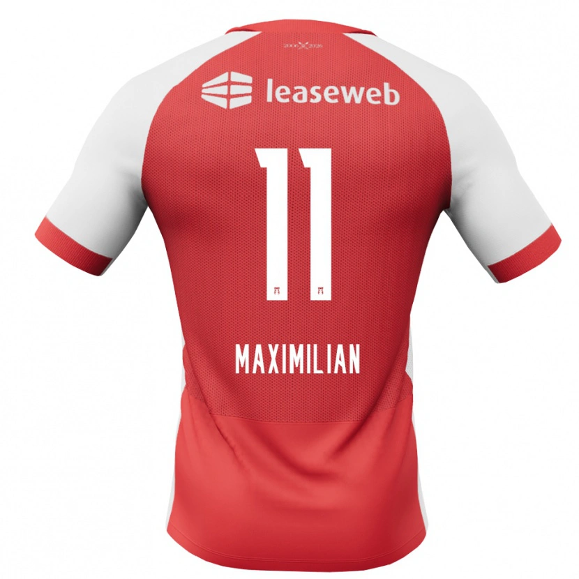 Danxen Damen Maximilian Ibrahimović #11 Rot Weiß Schwarz Heimtrikot Trikot 2026/27 T-Shirt Österreich