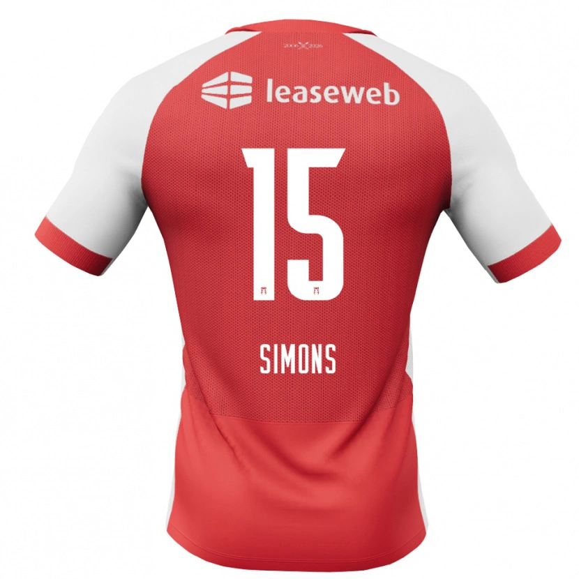 Danxen Damen Saviola Simons #15 Rot Weiß Schwarz Heimtrikot Trikot 2026/27 T-Shirt Österreich