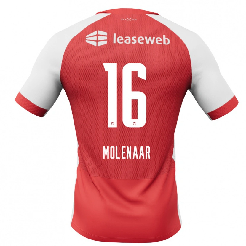 Danxen Damen Finn Molenaar #16 Rot Weiß Schwarz Heimtrikot Trikot 2026/27 T-Shirt Österreich