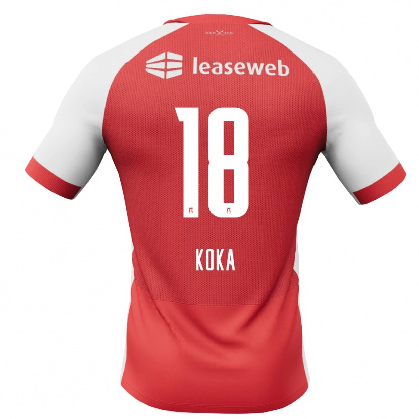 Danxen Damen Nnamdi Koka #18 Rot Weiß Schwarz Heimtrikot Trikot 2026/27 T-Shirt Österreich