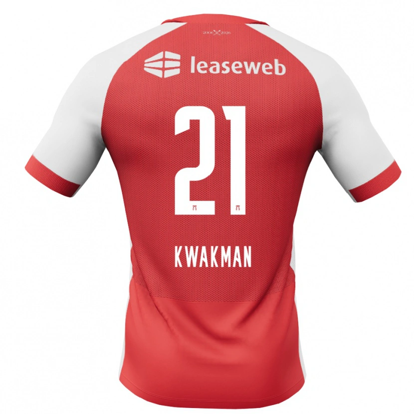 Danxen Damen Dave Kwakman #21 Rot Weiß Schwarz Heimtrikot Trikot 2026/27 T-Shirt Österreich