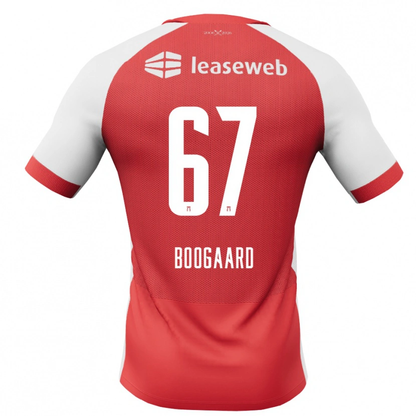 Danxen Damen Kasper Boogaard #67 Rot Weiß Schwarz Heimtrikot Trikot 2026/27 T-Shirt Österreich