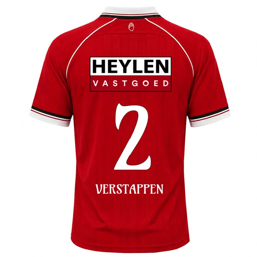 Danxen Damen Jayden Verstappen #2 Rot Weiß Schwarz Heimtrikot Trikot 2026/27 T-Shirt Österreich