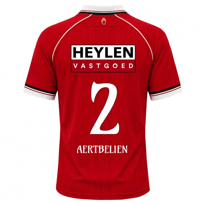 Danxen Damen Lukas Aertbeliën #2 Rot Weiß Schwarz Heimtrikot Trikot 2026/27 T-Shirt Österreich