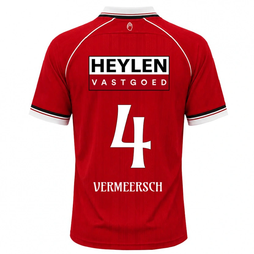 Danxen Damen Ryan Vermeersch #4 Rot Weiß Schwarz Heimtrikot Trikot 2026/27 T-Shirt Österreich