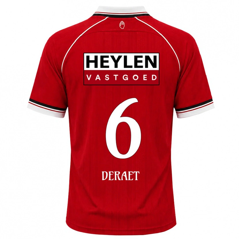 Danxen Damen Xavi Deraet #6 Rot Weiß Schwarz Heimtrikot Trikot 2026/27 T-Shirt Österreich