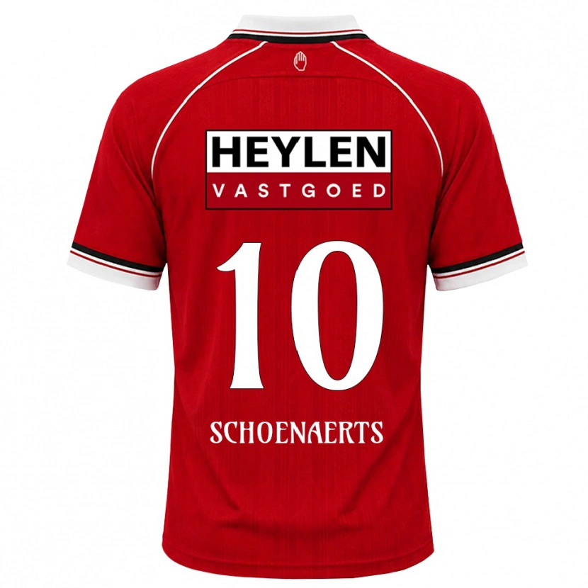 Danxen Damen Nand Schoenaerts #10 Rot Weiß Schwarz Heimtrikot Trikot 2026/27 T-Shirt Österreich