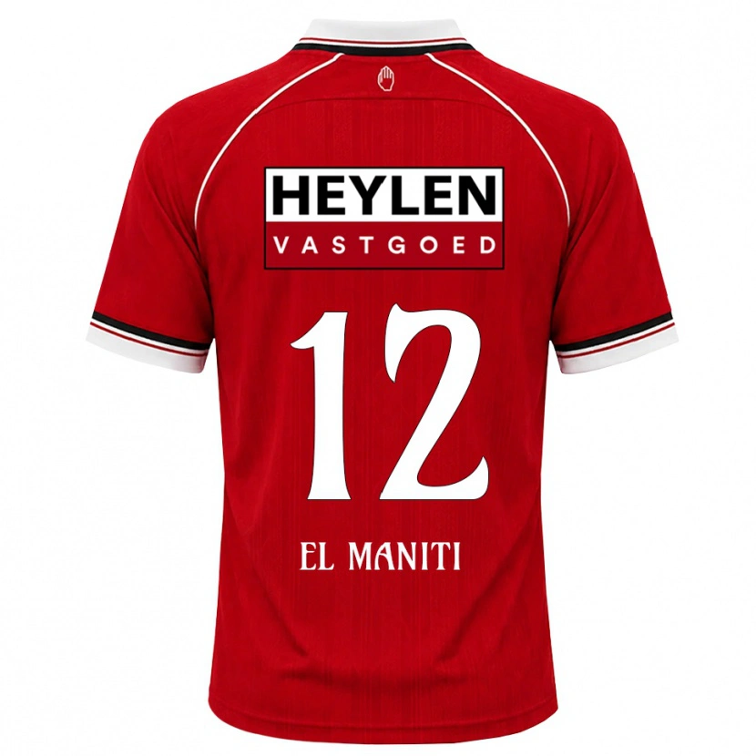 Danxen Damen Naoufal El Maniti #12 Rot Weiß Schwarz Heimtrikot Trikot 2026/27 T-Shirt Österreich