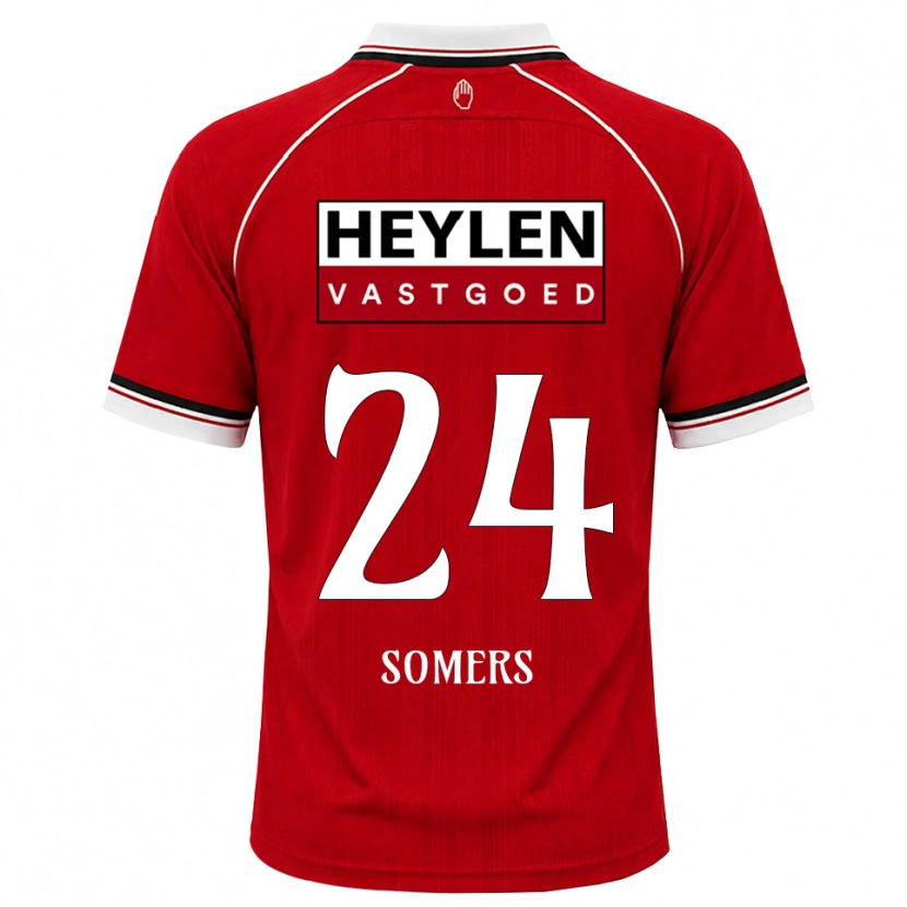 Danxen Damen Thibo Somers #24 Rot Weiß Schwarz Heimtrikot Trikot 2026/27 T-Shirt Österreich