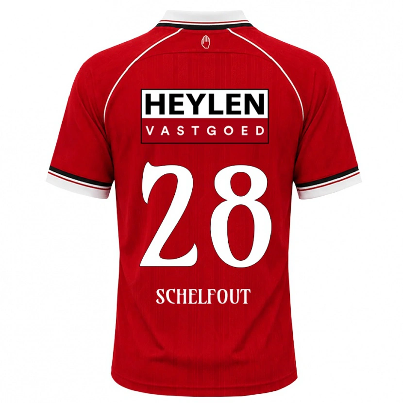 Danxen Damen Luca Schelfhout #28 Rot Weiß Schwarz Heimtrikot Trikot 2026/27 T-Shirt Österreich