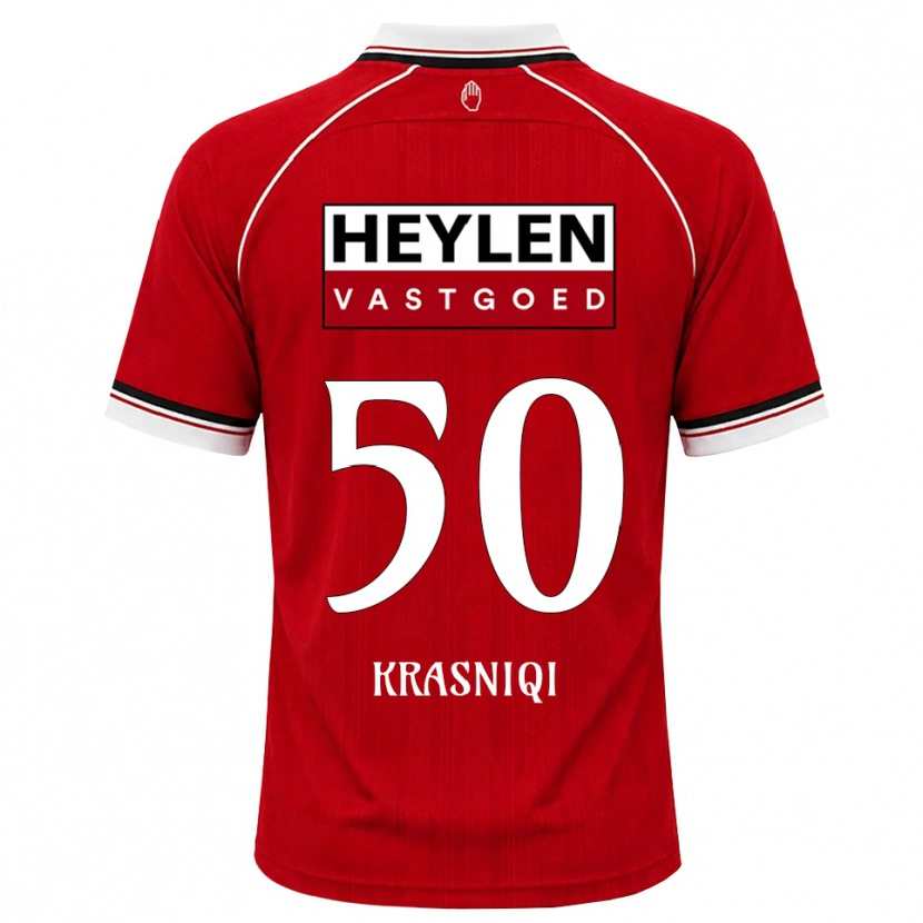 Danxen Damen Laurit Krasniqi #50 Rot Weiß Schwarz Heimtrikot Trikot 2026/27 T-Shirt Österreich