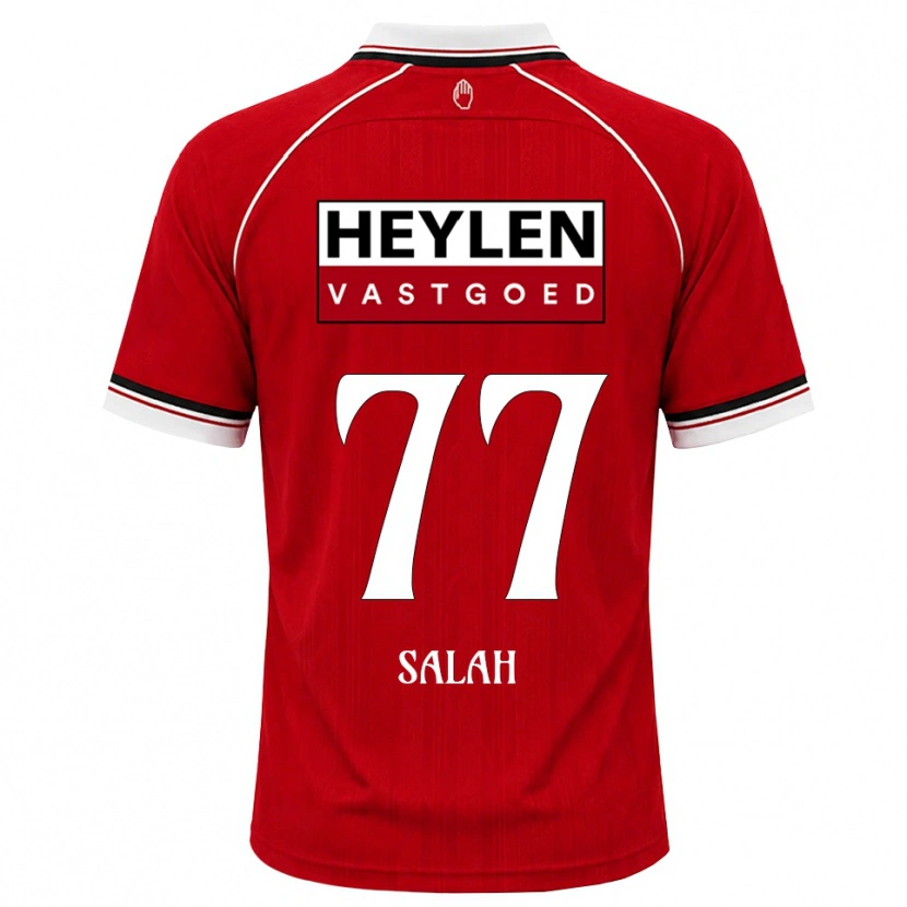 Danxen Damen Ibrahim Salah #77 Rot Weiß Schwarz Heimtrikot Trikot 2026/27 T-Shirt Österreich