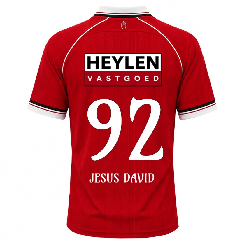 Danxen Damen Gabriel Jesus David #92 Rot Weiß Schwarz Heimtrikot Trikot 2026/27 T-Shirt Österreich