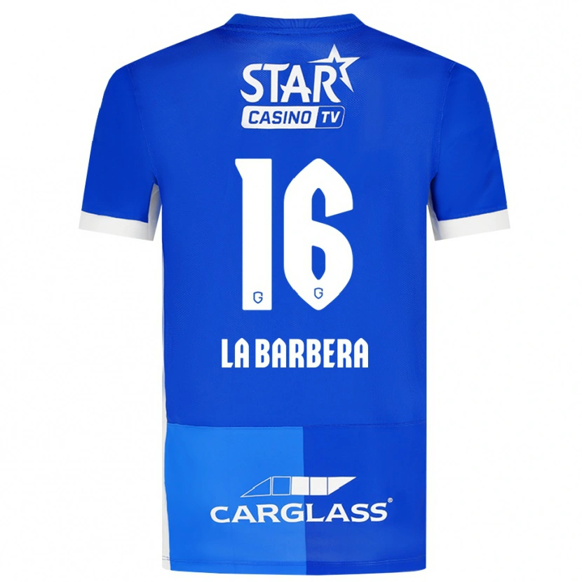 Danxen Damen Yonni La Barbera #16 Mittelblau Königlichblau Weiß Heimtrikot Trikot 2026/27 T-Shirt Österreich