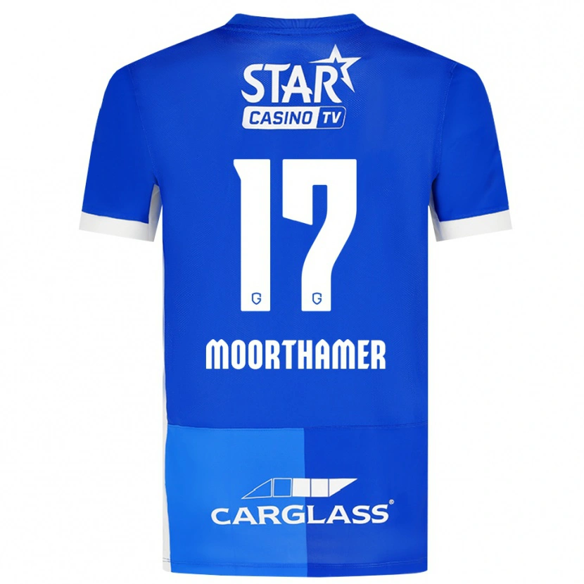 Danxen Damen Tinus Moorthamer #17 Mittelblau Königlichblau Weiß Heimtrikot Trikot 2026/27 T-Shirt Österreich