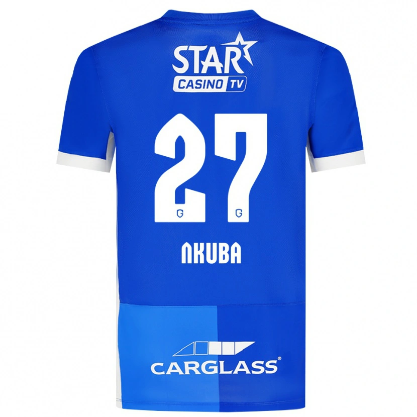 Danxen Damen Ken Nkuba #27 Mittelblau Königlichblau Weiß Heimtrikot Trikot 2026/27 T-Shirt Österreich