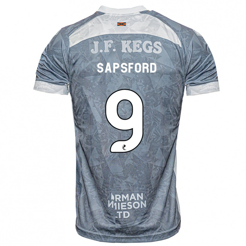 Danxen Damen Zachary Sapsford #9 Hellgrau Auswärtstrikot Trikot 2026/27 T-Shirt Österreich