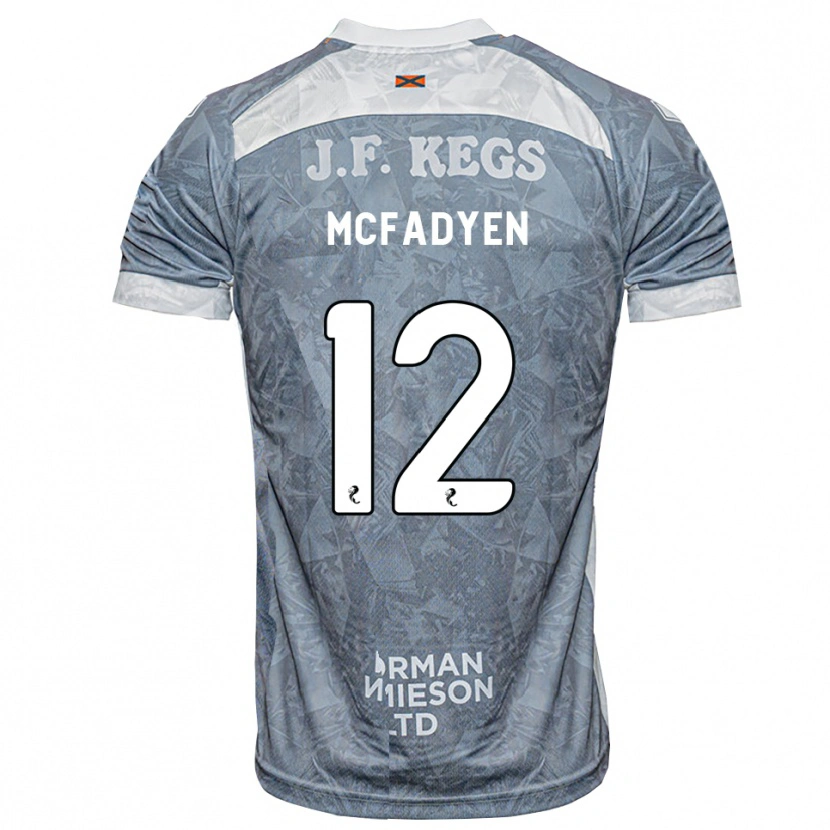 Danxen Damen Stacey Mcfadyen #12 Hellgrau Auswärtstrikot Trikot 2026/27 T-Shirt Österreich