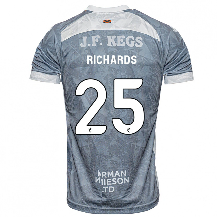 Danxen Damen Dave Richards #25 Hellgrau Auswärtstrikot Trikot 2026/27 T-Shirt Österreich