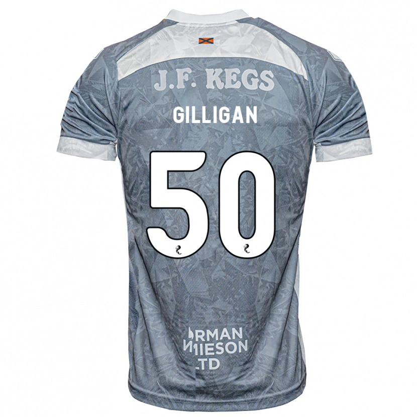 Danxen Damen Keir Gilligan #50 Hellgrau Auswärtstrikot Trikot 2026/27 T-Shirt Österreich