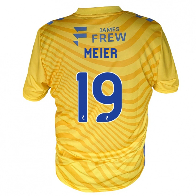 Danxen Damen Jonathan Meier #19 Königsblau Gelb Auswärtstrikot Trikot 2026/27 T-Shirt Österreich
