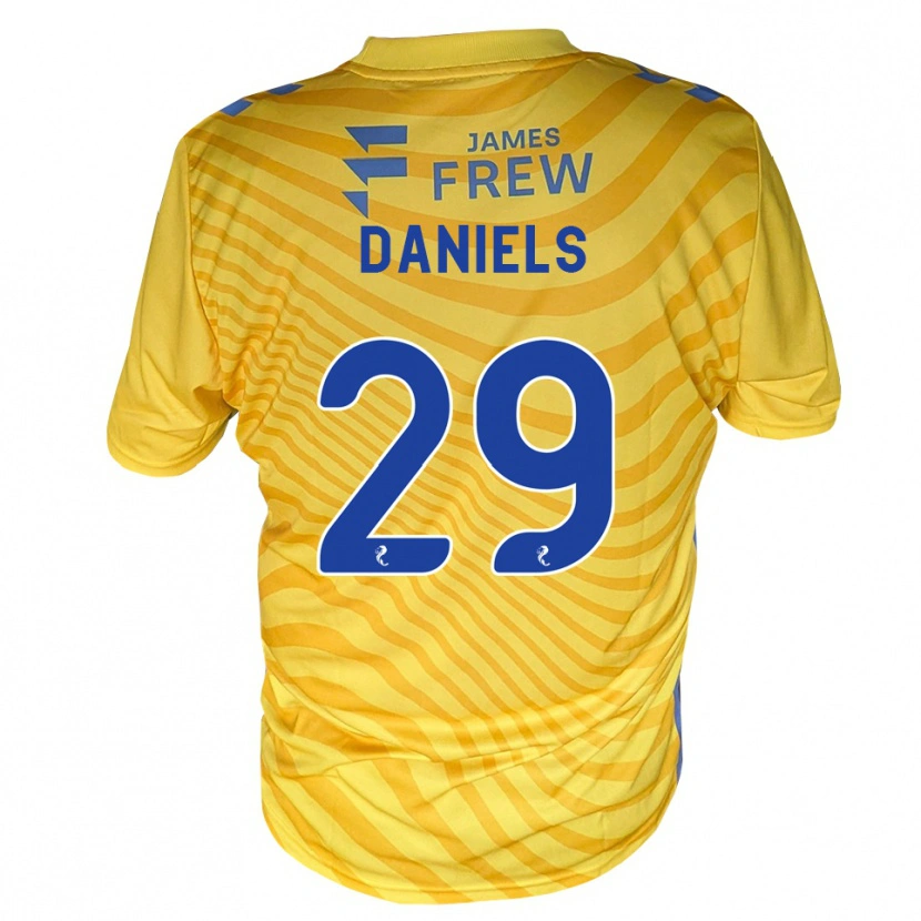 Danxen Damen Djenairo Daniels #29 Königsblau Gelb Auswärtstrikot Trikot 2026/27 T-Shirt Österreich