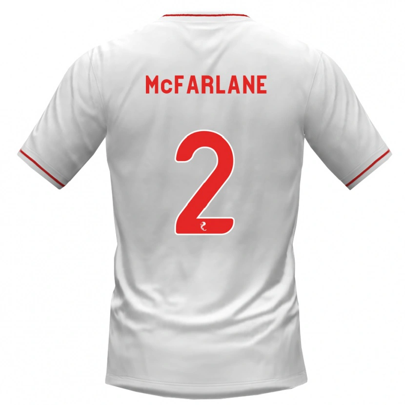 Danxen Damen Jay Mcfarlane-Letham #2 Weiß Rot Auswärtstrikot Trikot 2026/27 T-Shirt Österreich