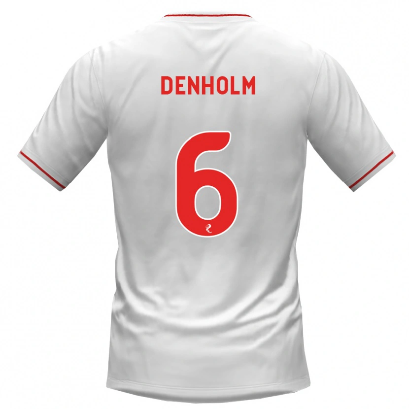 Danxen Damen Aidan Denholm #6 Weiß Rot Auswärtstrikot Trikot 2026/27 T-Shirt Österreich