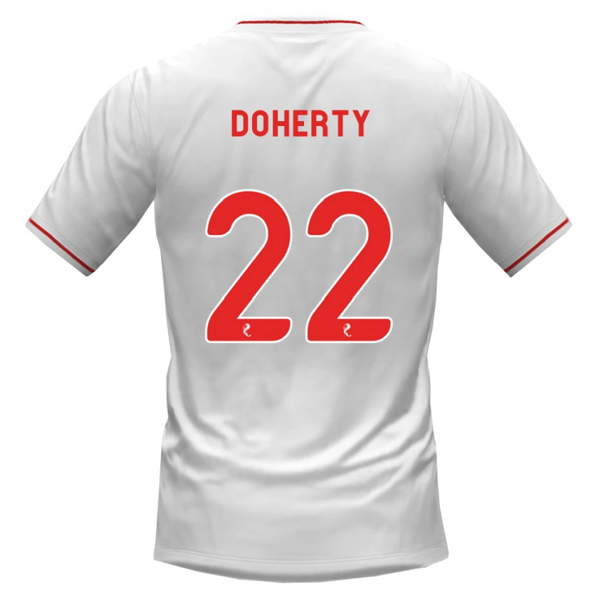 Danxen Damen Jordan Doherty #22 Weiß Rot Auswärtstrikot Trikot 2026/27 T-Shirt Österreich