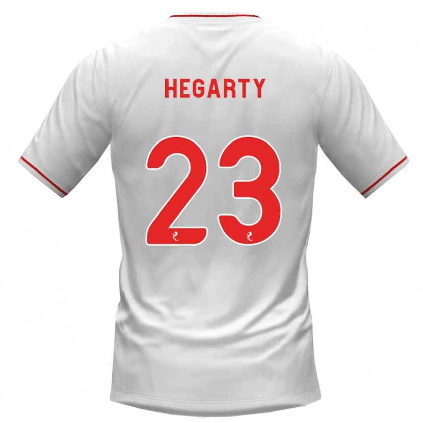 Danxen Damen Nina Hegarty #23 Weiß Rot Auswärtstrikot Trikot 2026/27 T-Shirt Österreich