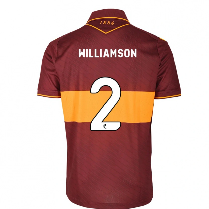 Danxen Damen Scott Williamson #2 Orange Maroon Auswärtstrikot Trikot 2026/27 T-Shirt Österreich