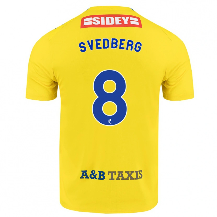 Danxen Damen Jonathan Svedberg #8 Gelb Blau Schwarz Auswärtstrikot Trikot 2026/27 T-Shirt Österreich