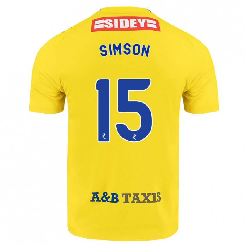 Danxen Damen Steffi Simson #15 Gelb Blau Schwarz Auswärtstrikot Trikot 2026/27 T-Shirt Österreich