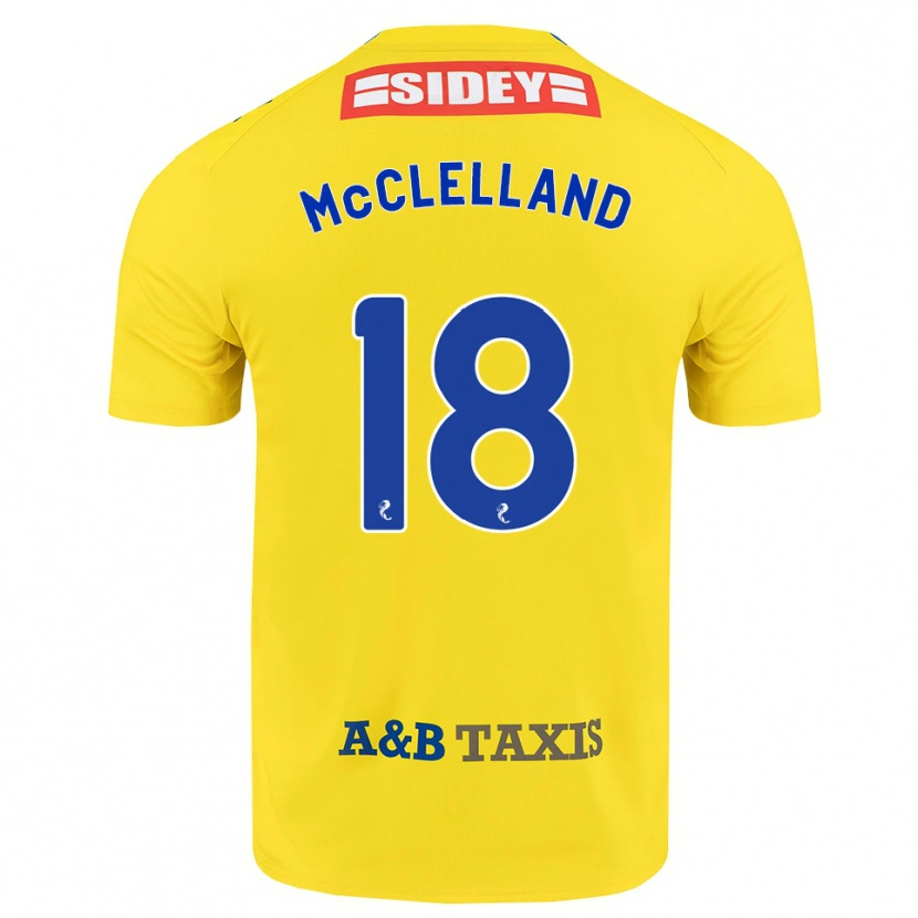 Danxen Damen Sam Mcclelland #18 Gelb Blau Schwarz Auswärtstrikot Trikot 2026/27 T-Shirt Österreich