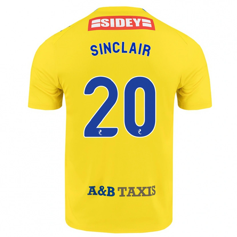 Danxen Damen Ross Sinclair #20 Gelb Blau Schwarz Auswärtstrikot Trikot 2026/27 T-Shirt Österreich