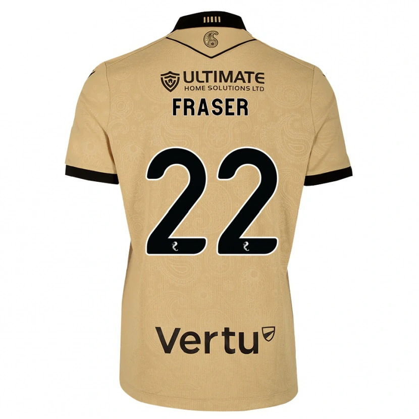 Danxen Damen Marcus Fraser #22 Burlywood Schwarz Auswärtstrikot Trikot 2026/27 T-Shirt Österreich
