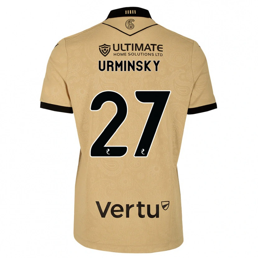 Danxen Damen Peter Urminsky #27 Burlywood Schwarz Auswärtstrikot Trikot 2026/27 T-Shirt Österreich