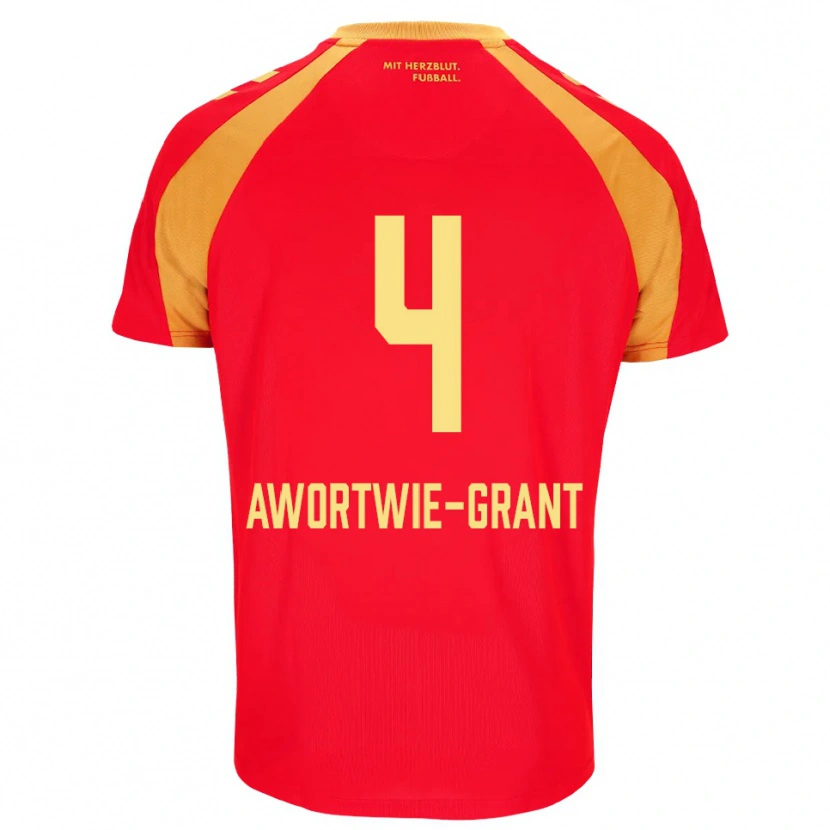 Danxen Damen Nyamekye Awortwie-Grant #4 Rot Orange Schwarz Auswärtstrikot Trikot 2026/27 T-Shirt Österreich